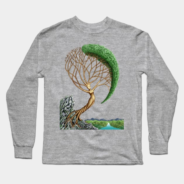 Rowan Tree Long Sleeve T-Shirt by Old World Opus